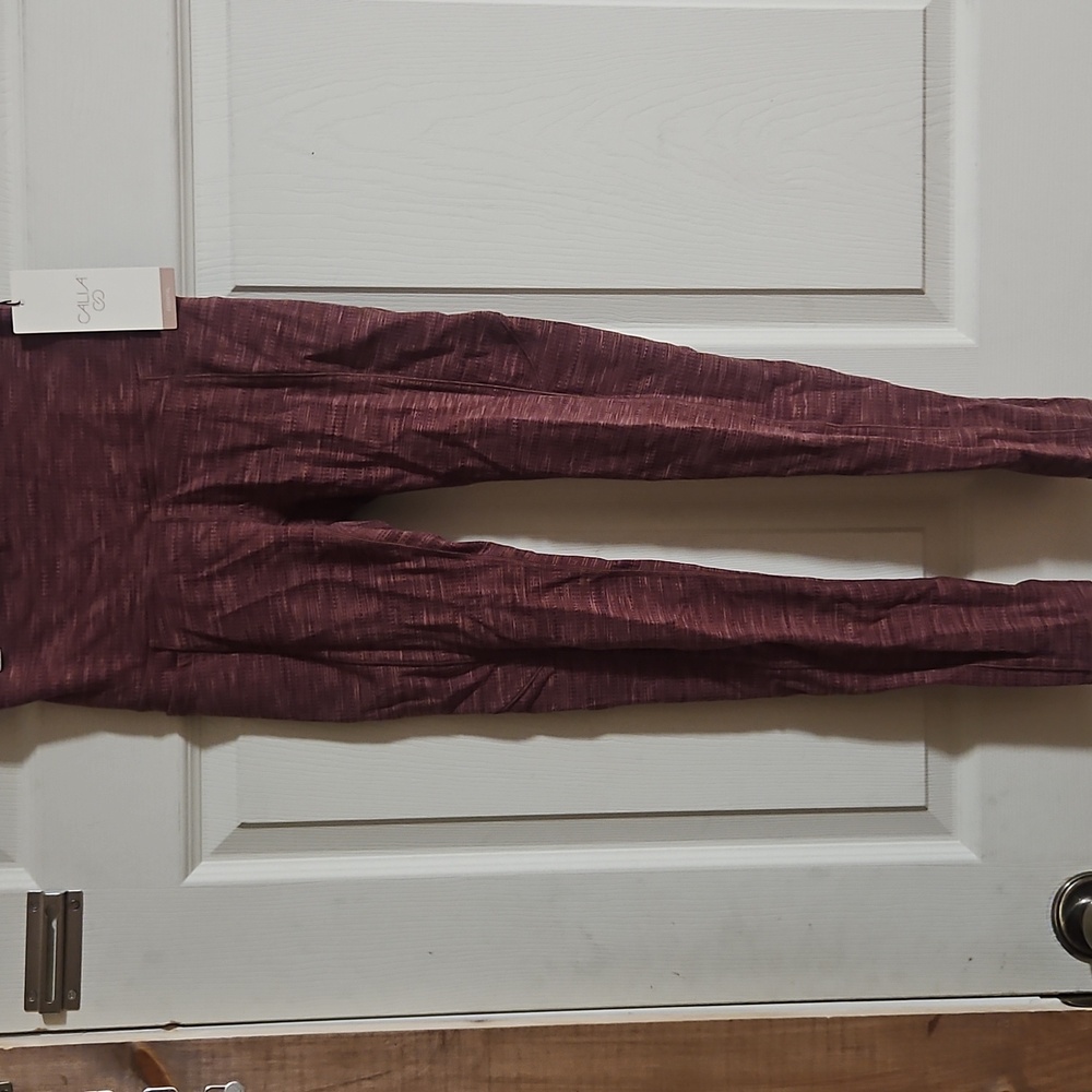 CALIA Ultra High Rise Essential Jacquard 7/8 Legging: BROWN MULTI: NWT: SIZE XS